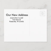 青い目のシャム猫が動く看板 案内ポストカード (裏面)