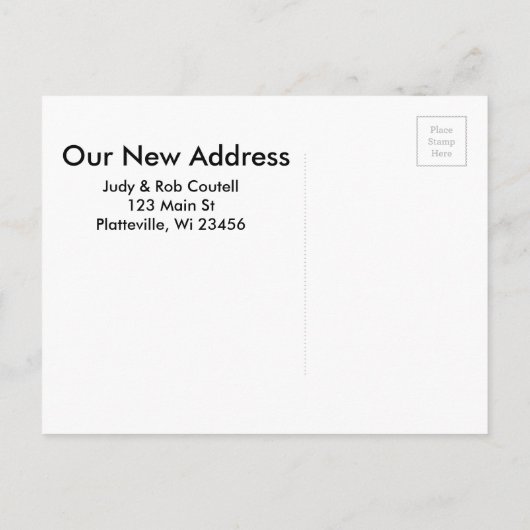 青い目のシャム猫が動く看板 案内ポストカード (裏面)