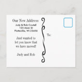 青い目のシャム猫が動く看板 案内ポストカード (裏面)