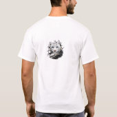 青い目のスノーレパードTシャツ Tシャツ (裏面)