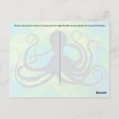 青い目のタコ – はがき (裏面)