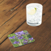 青い目のダーナトンボ紫色の花 コースター