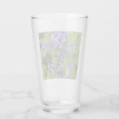 青い目のダーナトンボ紫色の花 タンブラーグラス (裏面)