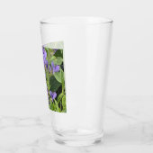 青い目のダーナトンボ紫色の花 タンブラーグラス (左)