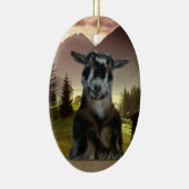 青い目のナイジェリアの小型クリスマスのオーナメント セラミックオーナメント (右)