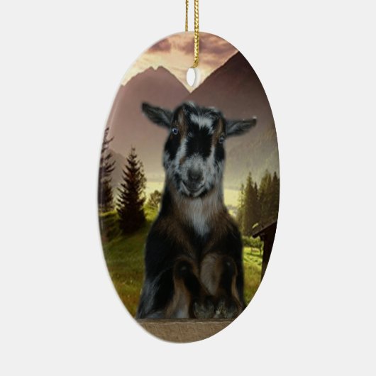 青い目のナイジェリアの小型クリスマスのオーナメント セラミックオーナメント (右)