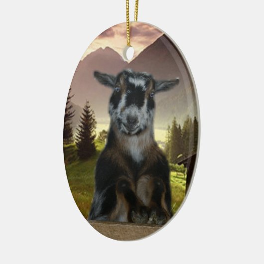 青い目のナイジェリアの小型クリスマスのオーナメント セラミックオーナメント (左)