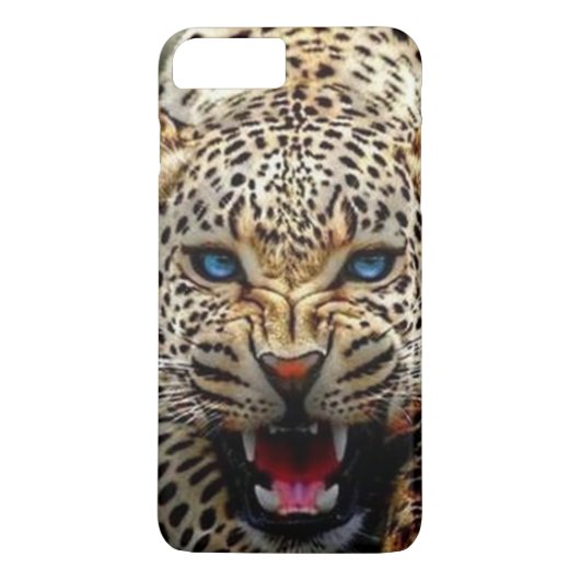 青い目のヒョウiPhoneケース Case-Mate iPhoneケース (裏面)