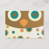 青い目のフクロウ 名刺 (裏面)