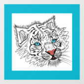 青い目のベビー虎 ウィンドウサイン (シート)