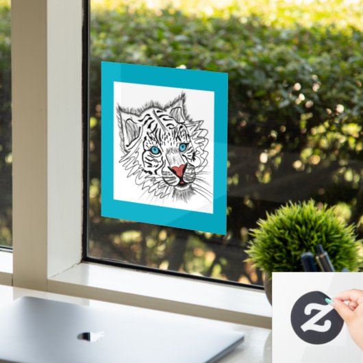 青い目のベビー虎 ウィンドウサイン (オフィス)