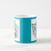 青い目のベビー虎 コーヒーマグカップ (中央)