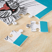 青い目のベビー虎 ジグソーパズル (側面)