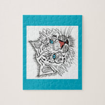 青い目のベビー虎