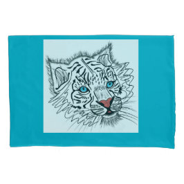 青い目のベビー虎 枕カバー