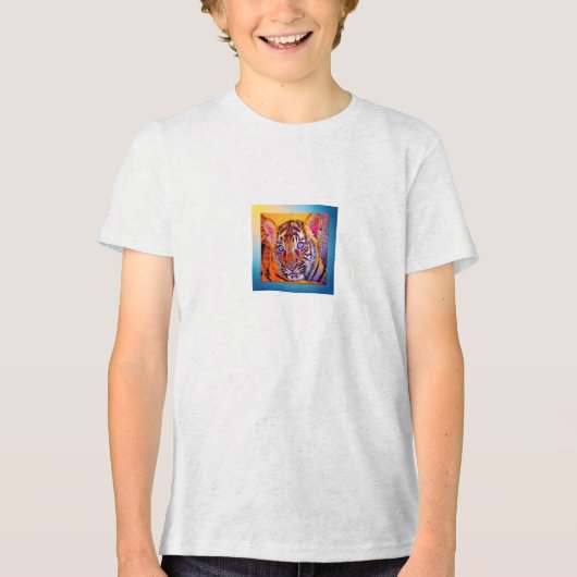 青い目のベビー トラ トライブレンドＴシャツ (正面)