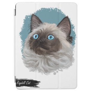 青い目のラグドール猫iPadカバー iPad Air カバー
