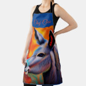 青い目のロバ*パーソナライズ* エプロン (インサイチュ)