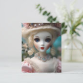 青い目のヴィンテージ人形 (スタンド正面)