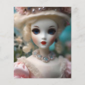 青い目のヴィンテージ人形 (裏面)