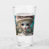 青い目のヴィンテージ人形 タンブラーグラス (裏面)