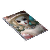 青い目のヴィンテージ人形 ノートブック (右側)