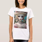 青い目のヴィンテージ人形 Tシャツ (正面)