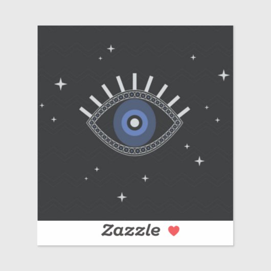 青い目の保護タリスマン悪い目 シール (シート)