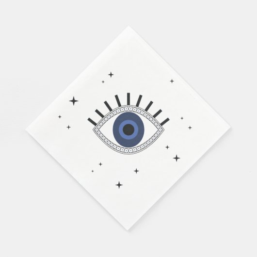 青い目の保護タリスマン悪い目 スタンダードランチョンナプキン (角)