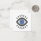 青い目の保護ビーズamuletギリシャの伝統 ノートカード (正面/裏面インサイチュ)