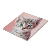 青い目の可愛い子猫。 タイル (側面)