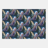 青い目の妖精 | Fairytale Mystical Ethereal ラッピングペーパーシート (正面2)