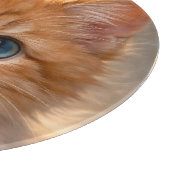 青い目の子猫の前足ペロペロ カッティングボード (角)