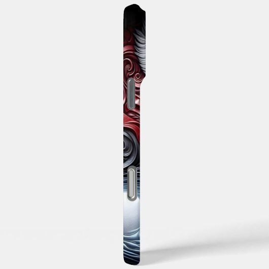 青い目の狼の反射シーン Case-Mate iPhoneケース (裏面 / 右)