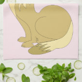 青い目の猫のキッチンタオル – カスタマイズ可能 キッチンタオル (折り畳み)