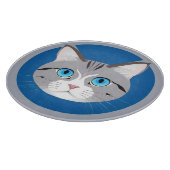 青い目の猫 カッティングボード (角)