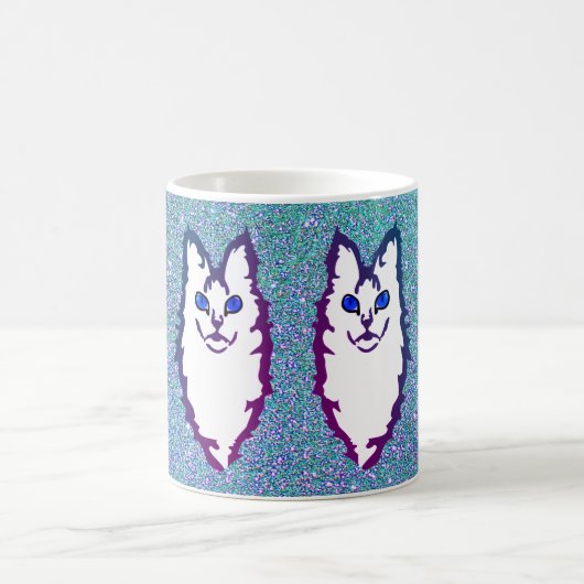 青い目の猫 コーヒーマグカップ (中央)