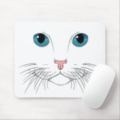 青い目の猫 マウスパッド (マウス)