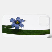青い目の草の花と葉 Case-Mate iPhoneケース (裏面 (横))
