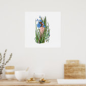 青い目の草 ポスター (キッチン)