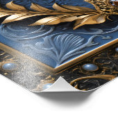 青い目の虎 フォトプリント            (角)