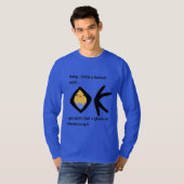 青い目の輝き – 長い袖の届いた Tシャツ (正面フル)