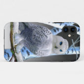 青い目の雪のフクロウ Case-Mate iPhoneケース (裏面(横))