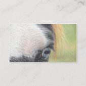 青い目の馬 名刺 (裏面)