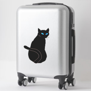 青い目の黒猫 シール