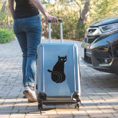 青い目の黒猫 シール (スーツケースインサイチュ)