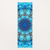 青い目まぐるしい ヨガマット (正面)