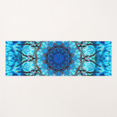 青い目まぐるしい ヨガマット (正面(横))
