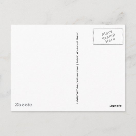 青い目をしたふわふわの猫 ポストカード (裏面)