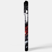 青い目をしたオオカミの水面反射シーン Case-Mate iPhoneケース (裏面 / 左)